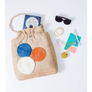 Velvet Pepper Kristen-Boho Burlap Embrodiered Top Handle bag purse tote